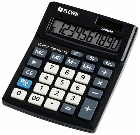 Калькулятор настольный Eleven Business Line CMB1001-BK (10-разрядный) двойное питание, черный (CMB1001-BK) 19846864494419