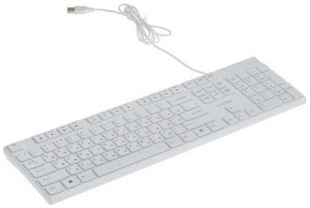 Клавиатура Smartbuy ONE 238, проводная, мембранная, 104 клавиши, USB, белая 19846866202542