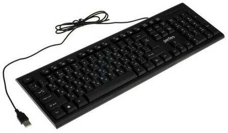 Клавиатура Perfeo ″CLASSIC″, проводная, мембранная, 104 клавиши, USB, чёрная 19846868323175