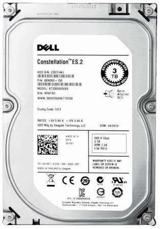 Жесткий диск Dell SAS 3ТБ 3.5″ 7200 rpm (091K8T) 19846876809680