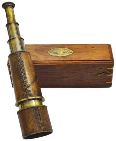 Подзорная труба в деревянном футляре KSVA-NA-20143