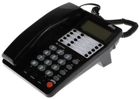 Телефон Ritmix RT-495, Caller ID, однокнопочный набор, память номеров, спикерфон, черный 19846886746087