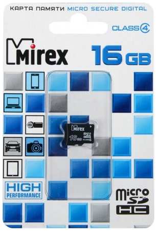 Карта памяти Mirex microSD, 16 Гб, SDHC, класс 4 19846888218944