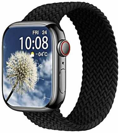 TWS Умные часы HW9 PRO MAX AMOLED 3 ремешка / Smart Watch 2.2 iOS Android черные 19846890579346