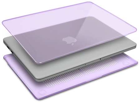 Case Place Чехол-накладка пластиковая для Macbook Pro 14.2 M1 Pro A2442 сиреневый