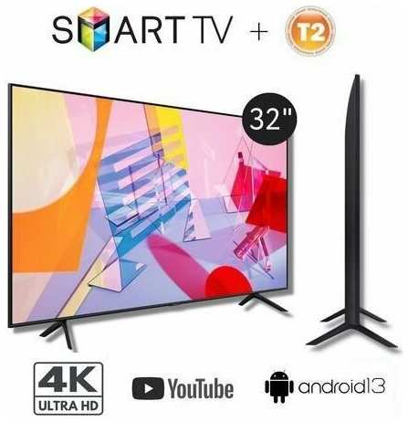 Телевизор ROOBAX 32″ Android 13 TV, Smart, Bluethooth, Wi-Fi 19846933305496