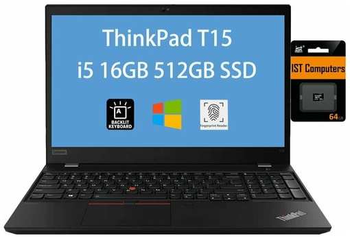 15,6″ Ноутбук Lenovo Thinkpad T15 (FHD/IPS) i5 1135G7, 16GB, UMA, SSD 512, Win10 Home, Touch screen