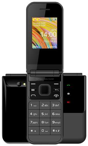 Телефон UNIWA F2720 Flip, 2 SIM, черный 19846995669958