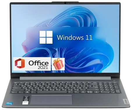 16″ Ноутбук Lenovo IdeaPad Slim 3, Intel Core i5-12450H (3.3 ГГц), RAM 16 ГБ DDR5, SSD 1 ТБ, Windows 11 Pro + Office 2021, Русская раскладка