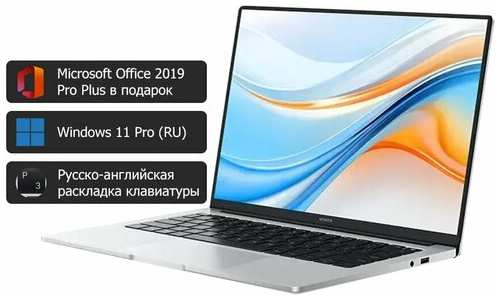 Ноутбук HONOR MagicBook X14 Plus 2024 (Ryzen R7 8845HS/14″/1920x1200/16GB/1024GB SSD/Radeon 780M/Win 11 Pro) Silver