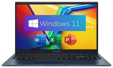 15.6″ Ноутбук ASUS VivoBook 15X, Intel Core i7-12700H (14 ядер), RAM 16 ГБ, SSD 512 ГБ, Intel Iris Xe Graphics, Windows 11 Home + Office 2021, Русская раскладка