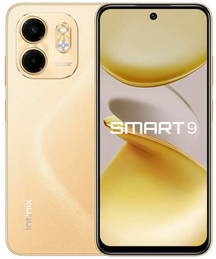 Смартфон Infinix Smart 9 3/64 ГБ Global для РФ, Dual nano SIM, Sandstone