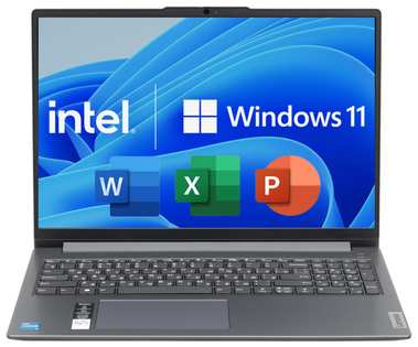 15.6″ Ноутбук Lenovo IdeaPad Slim 3 Gen 8, Intel Core i7-13620H (5.0 ГГц), RAM 16 ГБ LPDDR5, SSD 1ТБ, Windows Pro + Office, Arctic , Русская раскладка