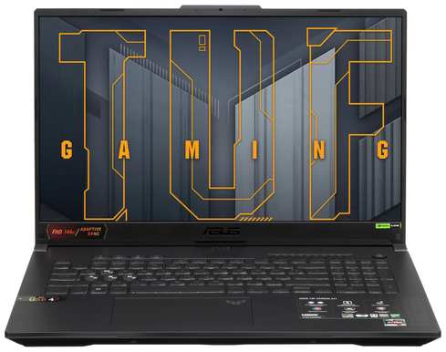 17.3″ Игровой ноутбук ASUS TUF Gaming A17 FA707NV-HX067, 1920x1080, IPS, AMD Ryzen 5 7535HS, ядра: 6 х 3.3 ГГц, RAM 16 ГБ, SSD 512 ГБ, GeForce RTX 4060 для ноутбуков 8 ГБ, без ОС