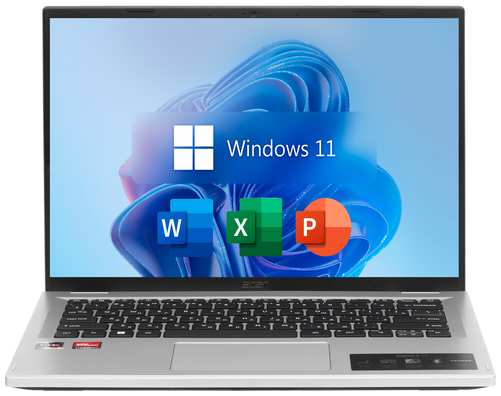 14″ Ноутбук Acer Aspire 3, AMD Ryzen 7 5700U (4.3 ГГц), RAM 8 ГБ LPDDR4x, SSD 1 ТБ, AMD Radeon Vega 8, Windows 11 Pro + Office 2021 Pro Plus, Pure , Русская раскладка, EAC