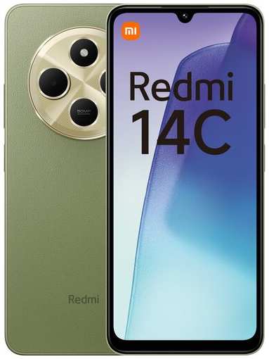 Смартфон Xiaomi Redmi 14C 8/256 ГБ Global, Dual nano SIM, зеленый 19847105045351