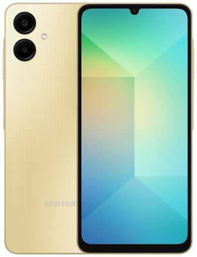 Смартфон Samsung Galaxy A06 4/128 ГБ, Dual nano SIM, золотистый 19847120156476