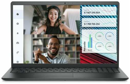 15.6″ Ноутбук DELL Vostro 3520 (1920х1080 VA 120Гц), Intel Core i3-1215U, 6-ядерный, RAM 8 ГБ, 512 ГБ SSD, Windows 11 Pro, русская клавиатура