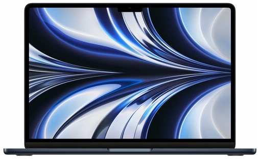 Apple MacBook Air 13 2022 M2 RAM 8ГБ, SSD 256ГБ, macOS, Midnight, Темная ночь (MLY33), русская клавиатура (гравировка)