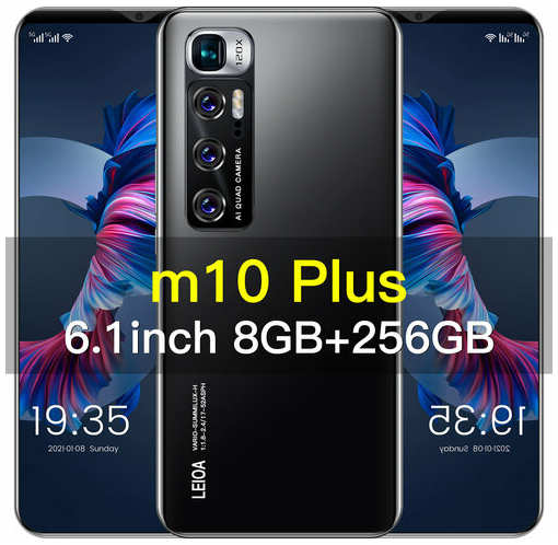 MIQOO Смартфон Aliexpress ″m10plus″, 6.1″, 5G, большой экран, жемчужно-белый