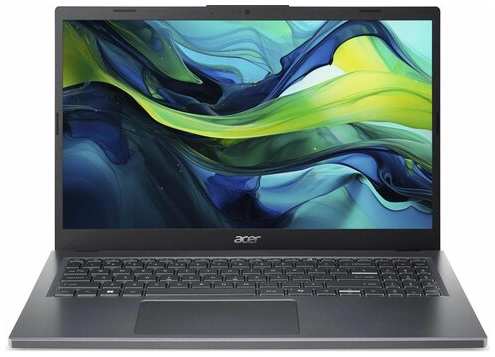 15.6″ Ноутбук Acer Aspire 15 A15-51M-51VS 1920x1080, Intel Core 5 120U 1.4 ГГц, RAM 16 ГБ, DDR5, SSD 512 ГБ, Intel Iris Xe Graphics G7, без ОС, RU, NX.KXRCD.004