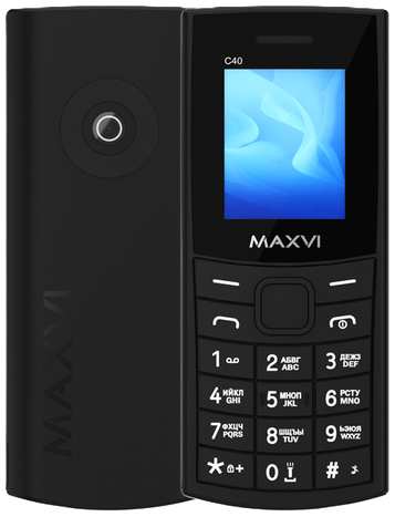 Телефон MAXVI C40, черный 19847415856903