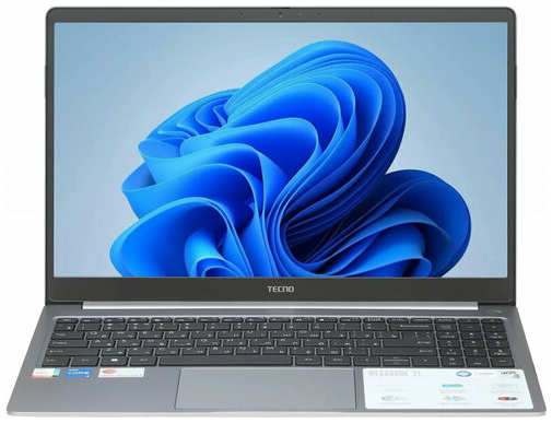 Ноутбук TECNO Megabook T1 T15DA 15.6 (1920x1080) IPS/AMD Ryzen 7 5800U/16GB LPDDR4X/1ТБ SSD/Radeon Graphics/Win 11 Home серый (4894947015229) 19847418082448