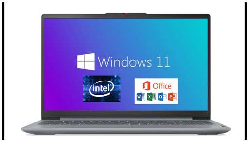 Lenono 15.6″ Ноутбук Lenovo IdeaPad Slim 3, Intel Core i5-12450H (3.3 ГГц), RAM 16 ГБ DDR5 SSD 512 ГБ, Windows 11 Pro + Office 2021, Серый, Русская раскладка 19847436270240