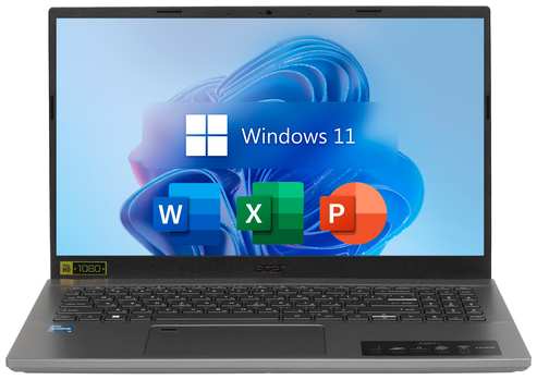 15.6″ Ноутбук Acer Aspire 5, Intel Core i5-12450H (4.4 ГГц), RAM 16 ГБ, SSD 512 ГБ, Intel Iris Xe Graphics, Windows 11 Pro + Office, Русская раскладка