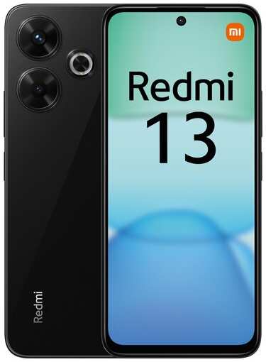 Смартфон Xiaomi Redmi 13 8/256 ГБ Global, Dual nano SIM, черный 19847455998410