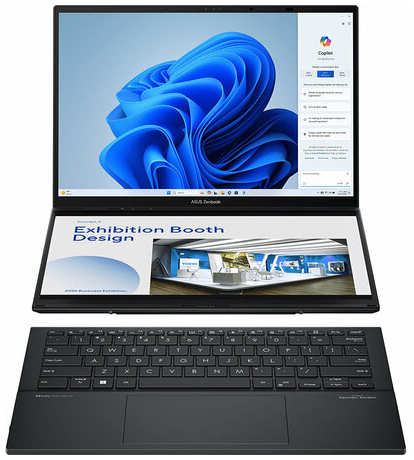 Ноутбук ASUS ZenBook DUO(2024) UX8406MA-QL344X Ultra 9-185H/32G/1T SSD/14″x2 FHD(1920x1200)OLED Touch/Intel Arc/Win11 Pro , 90NB12U1-M00JE0