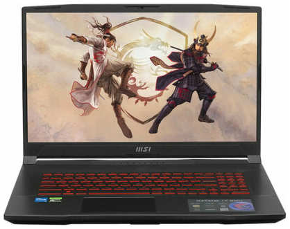 17.3″ Ноутбук MSI Katana GF76 B12UCR-821XRU, 1920x1080, IPS, Intel Core i5-12450H, ядра: 4 + 4 х 2 ГГц + 1.5 ГГц, RAM 16 ГБ, SSD 512 ГБ, GeForce RTX 3050 - 4 ГБ, без ОС