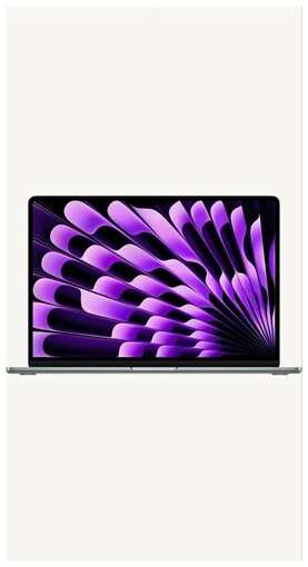 15.3 Ноутбук Apple MacBook Air 15 2024 2880x1864, Apple M3, RAM 16 ГБ, SSD 512 ГБ, Apple graphics 10-core, macOS, Z1BP000N6, Space , русская раскладка