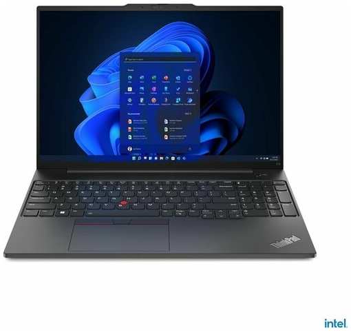 Ноутбук Lenovo Thinkpad E16 Gen 1 16″ (1920x1200) IPS/ Intel Core i7-1355U/ 16GB DDR4/ 512GB SSD/ Intel Iris Xe/ Без OC, black (21JN009NRT) 19847876509709