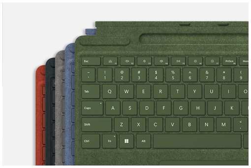 Microsoft Клавиатура Surface Pro Signature Keyboard Alcantara (Platnum) + Slim Pen 2, английская клавиатура