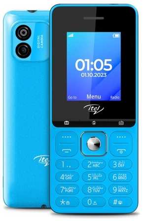 Телефон Itel it2176 4/4 МБ, 2 SIM, голубой 19847887606345