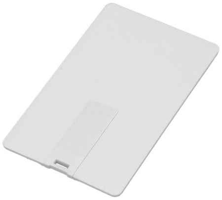 Super Talent Флешка для нанесения логотипа в виде пластиковой карты (8 Гб / GB USB 2.0 Белый/White card1 Flash drive VF-801С1) 19848000031035