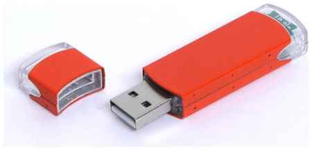 Centersuvenir.com Классическая металлическая флешка для нанесения логотипа (16 Гб / GB USB 2.0 Оранжевый/Orange 014 PM012) 19848000031075
