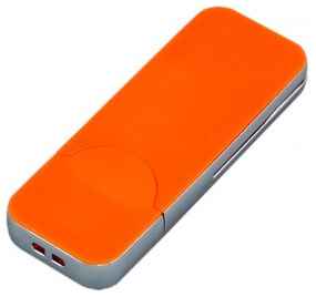 Apple Пластиковая флешка для нанесения логотипа в стиле iphone (64 Гб / GB USB 3.0 Оранжевый/Orange I-phone_style Плайк Plike S127) 19848000031111