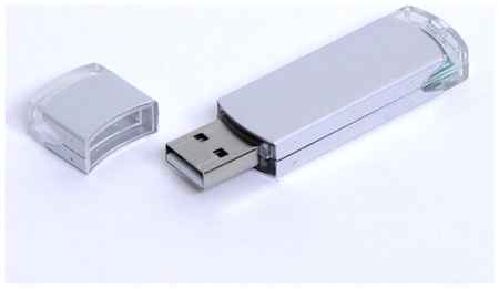 Centersuvenir.com Классическая металлическая флешка для нанесения логотипа (32 Гб / GB USB 3.0 Серебро/Silver 014 Классик MT124) 19848000031166