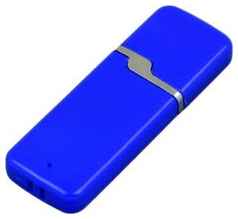 Apexto Промо флешка пластиковая с оригинальным колпачком (128 Гб / GB USB 3.0 Синий/Blue 004 Флеш-карта Симос) 19848000031222