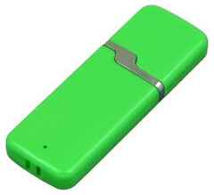 Apexto Промо флешка пластиковая с оригинальным колпачком (128 Гб / GB USB 3.0 Зеленый/Green 004 Флеш-карта Симос) 19848000031228