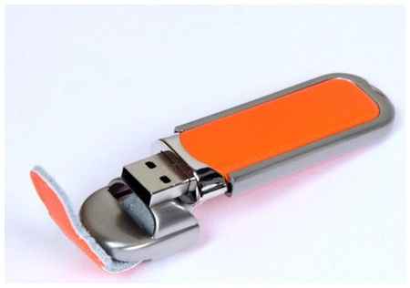 Super Talent Кожаная флешка для нанесения логотипа с массивным корпусом (32 Гб / GB USB 2.0 Оранжевый/Orange 212 флешнакопитель под тисненение) 19848000031752