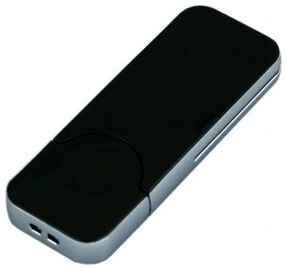 Apple Пластиковая флешка для нанесения логотипа в стиле iphone (128 Гб / GB USB 2.0 Черный/Black I-phone_style Флеш-карта Айсберг) 19848000035309