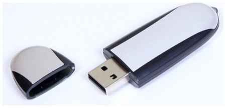 Centersuvenir.com Овальная флешка для нанесения логотипа (128 Гб / GB USB 2.0 Черный/Black 017) 19848000035351