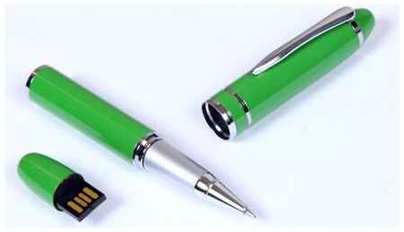 Centersuvenir.com Флешка в виде ручки с мини чипом (32 Гб / GB USB 2.0 Зеленый/Green 370 для именной гравировки оригинальный подарок на выпускной) 19848000035657