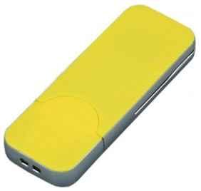 Centersuvenir.com Пластиковая флешка для нанесения логотипа в стиле iphone (64 Гб / GB USB 3.0 Желтый/Yellow I-phone_style Плайк Plike S127) 19848000035693