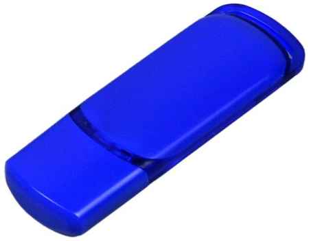Centersuvenir.com Пластиковая флешка для нанесения цветная (64 Гб / GB USB 3.0 Синий/Blue 013) 19848000035717
