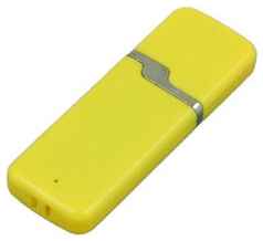Apexto Промо флешка пластиковая с оригинальным колпачком (4 Гб / GB USB 2.0 Желтый/Yellow 004) 19848000038309