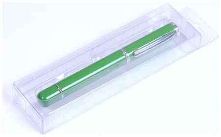 Centersuvenir.com Флешка в виде металлической ручки с мини чипом (4 Гб / GB USB 2.0 Зеленый/Green 366) 19848000038366